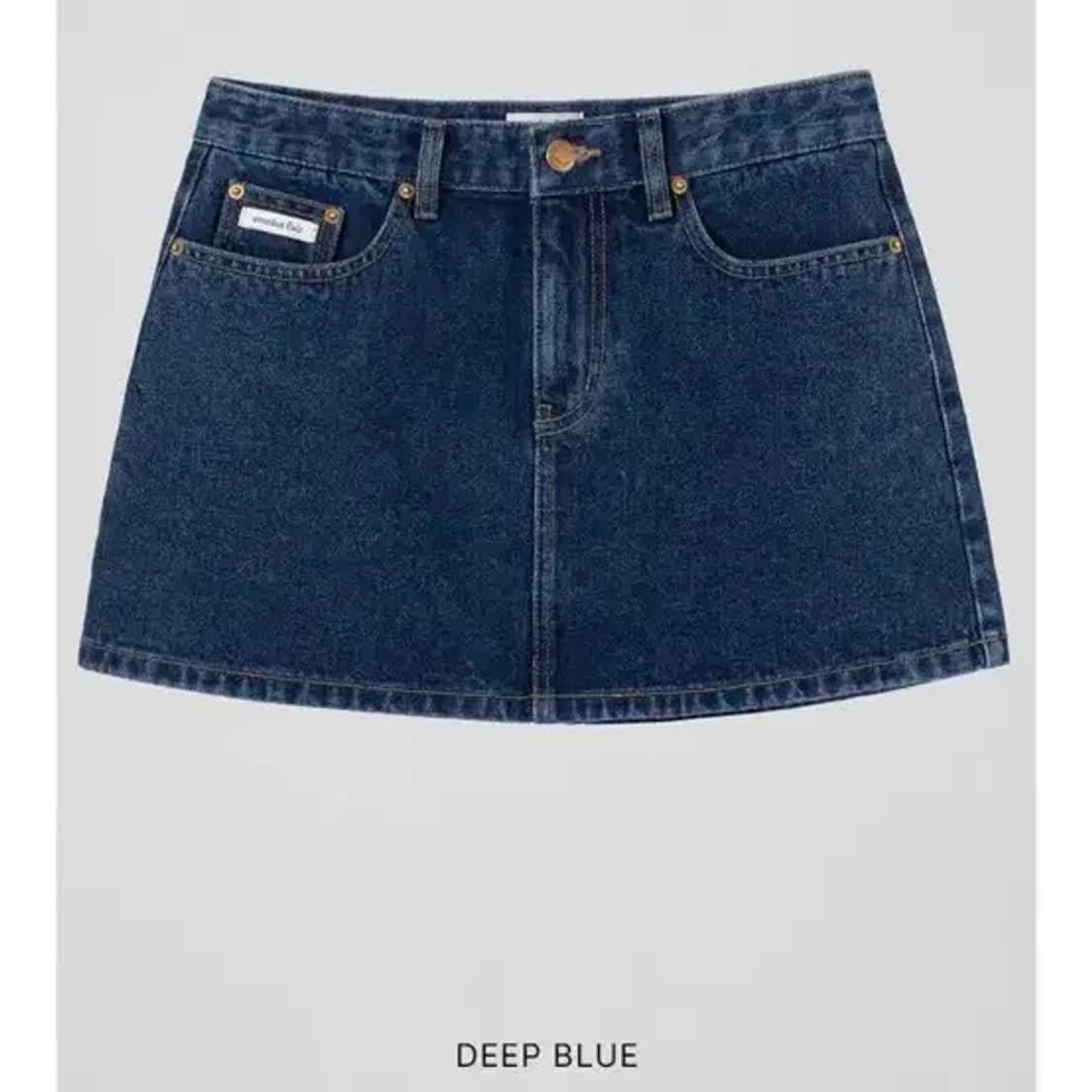 오버듀플레어 미니 데님 스커트 청치마 90s 새상품 상품이미지1