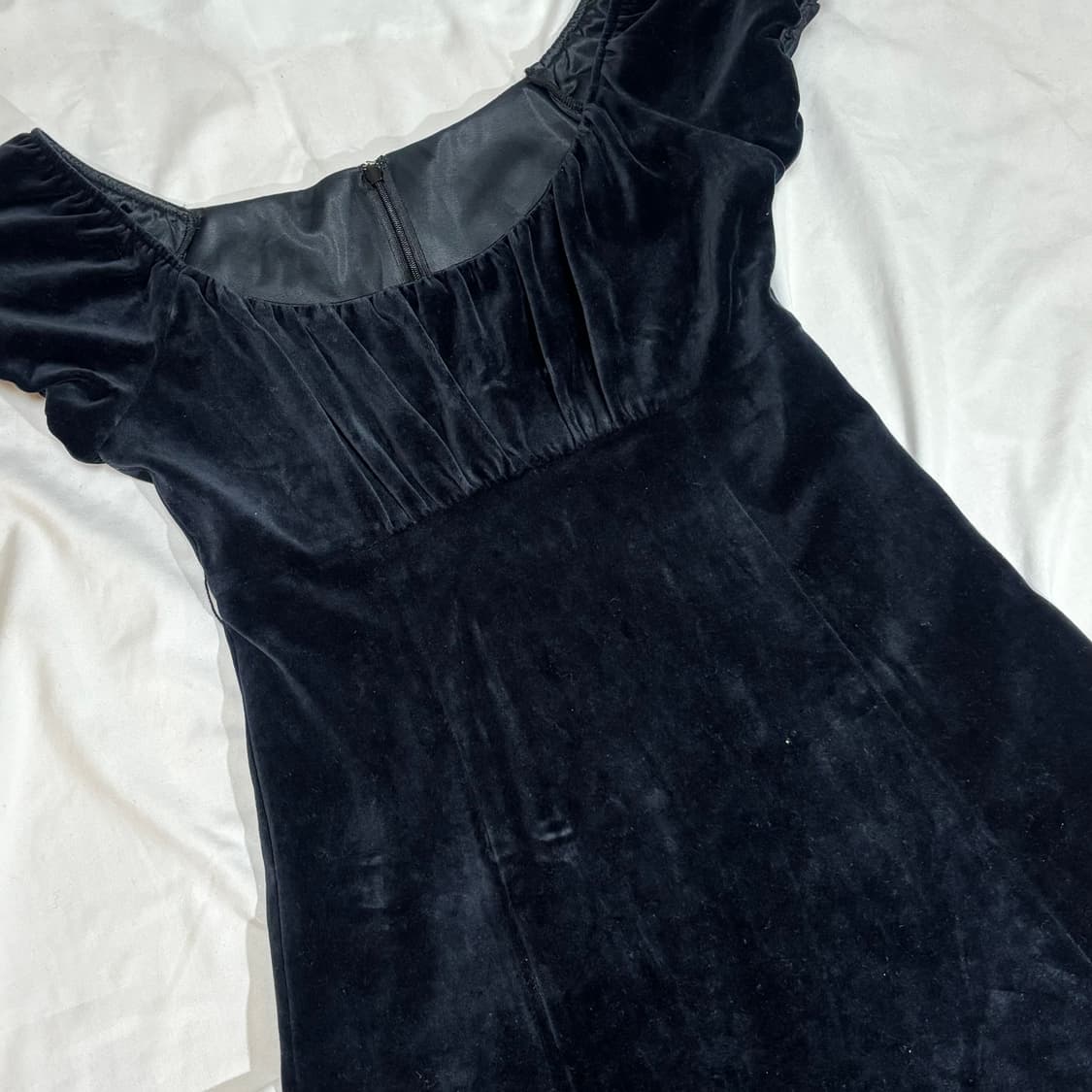 빈티지 l'est rose 벨벳 고스 원피스 상품이미지2