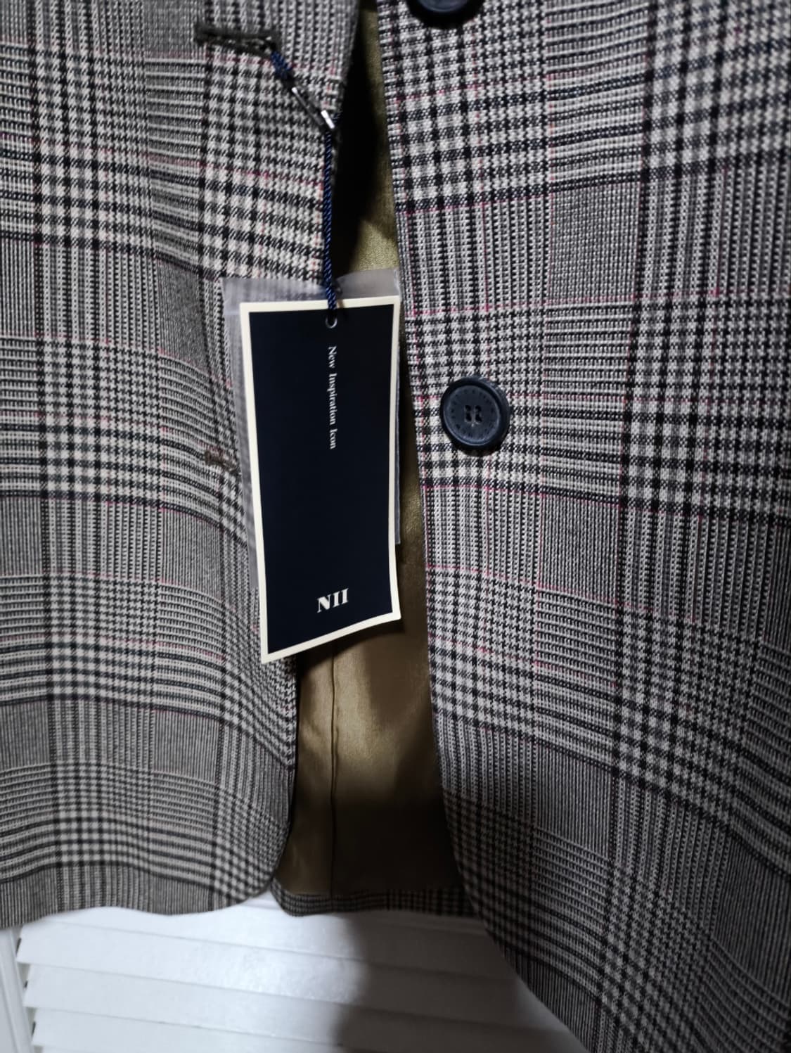 새거 F 프리 NII 니 체크 블레이져 상품이미지3