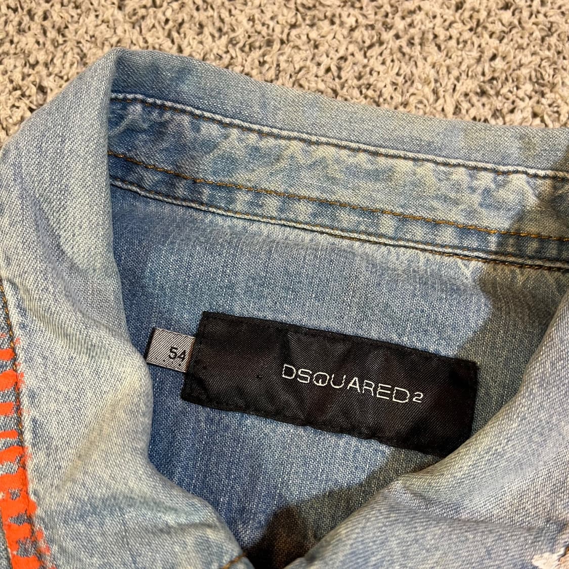 디스퀘어드2 페인팅 웨스턴셔츠 상품이미지3