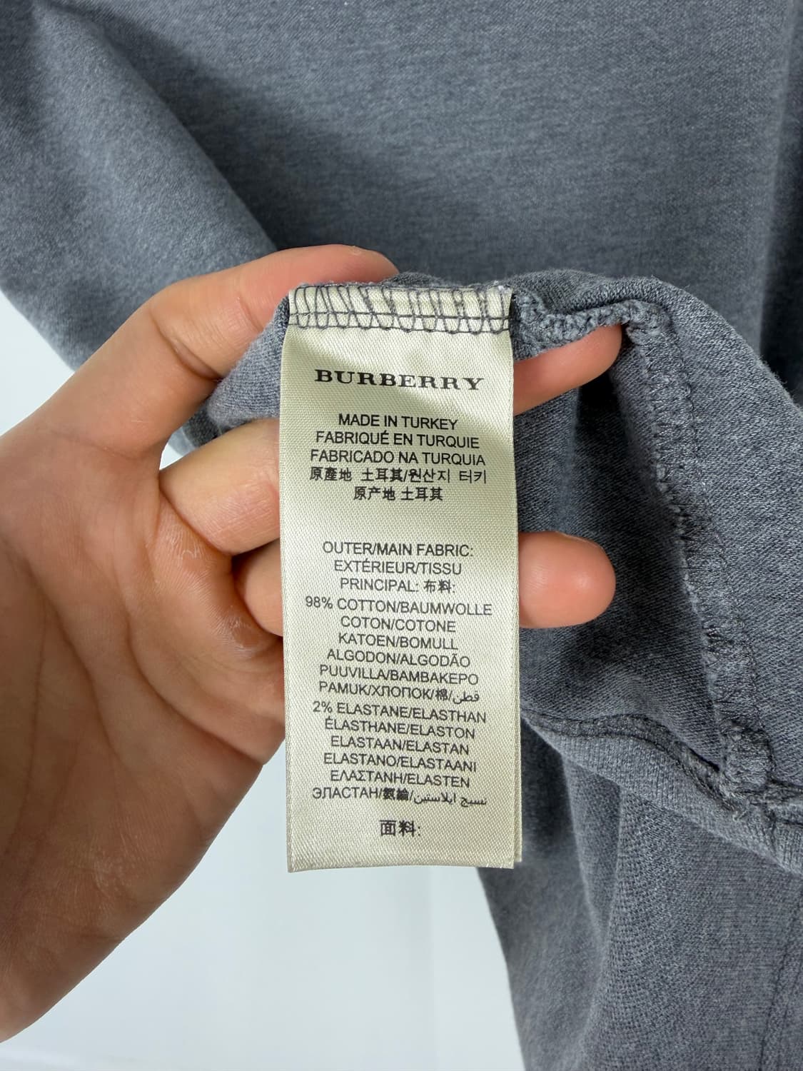 a278) 버버리 숄더 셔링 카라티 상품이미지5