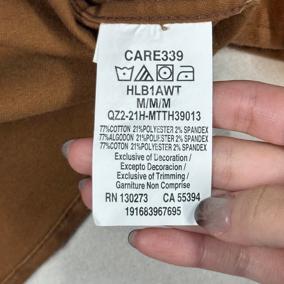 M) Wrangler 랭글러 투포켓 워크웨어 코튼 셔츠 브라운 W2 상품이미지7