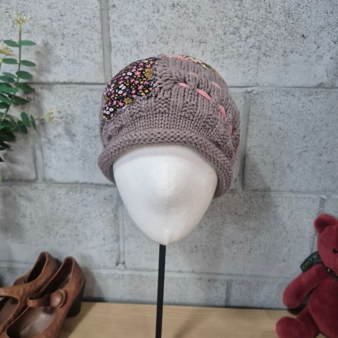 빈티지 패치워크 스타일모자 상품이미지3