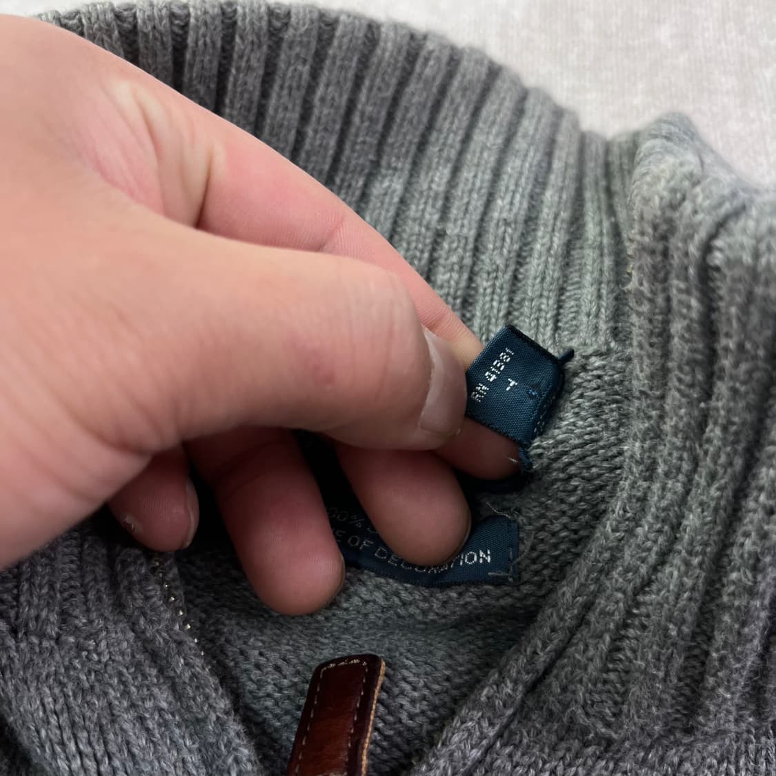 95 폴로랄프로렌 차콜 반집업 니트 상품이미지4