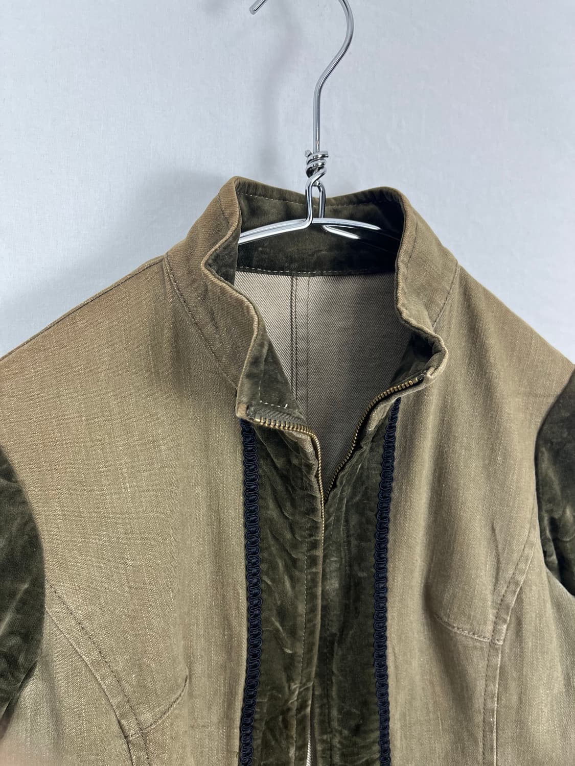 Vintage (maede in japan) 벨벳 도킹자켓 상품이미지5