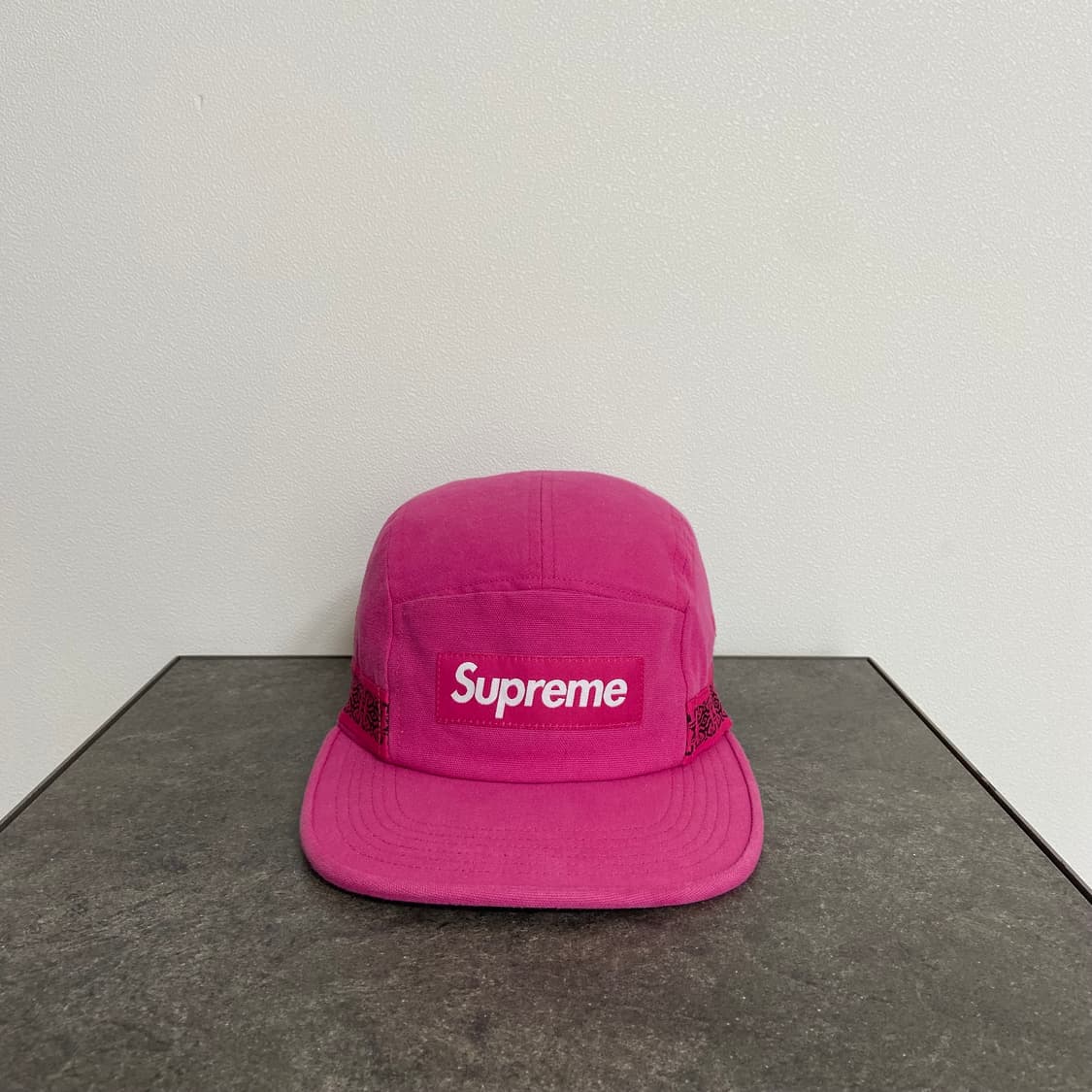 (OS) 슈프림 박스로고 캠프캡 모자 마젠타 핑크 상품이미지1