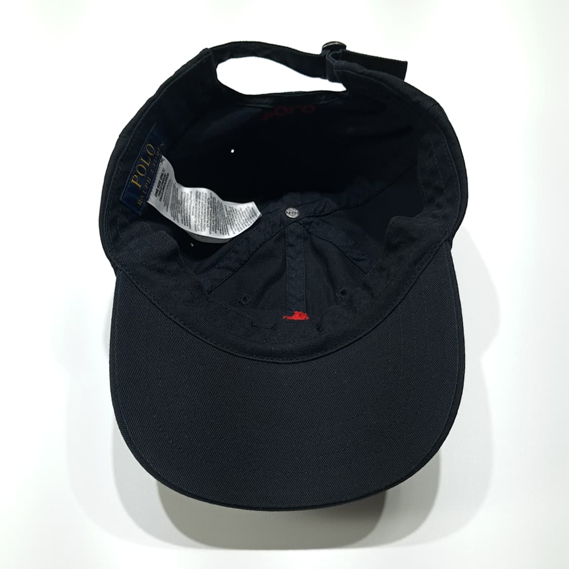 CL819 폴로 코튼 레드포니 블랙 볼캡 모자 상품이미지7