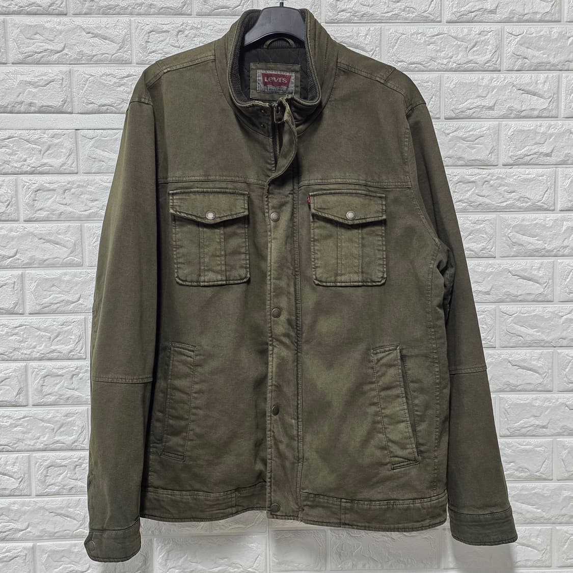 택포) XL리바이스 올리브 사파리 카고 자켓 상품이미지1