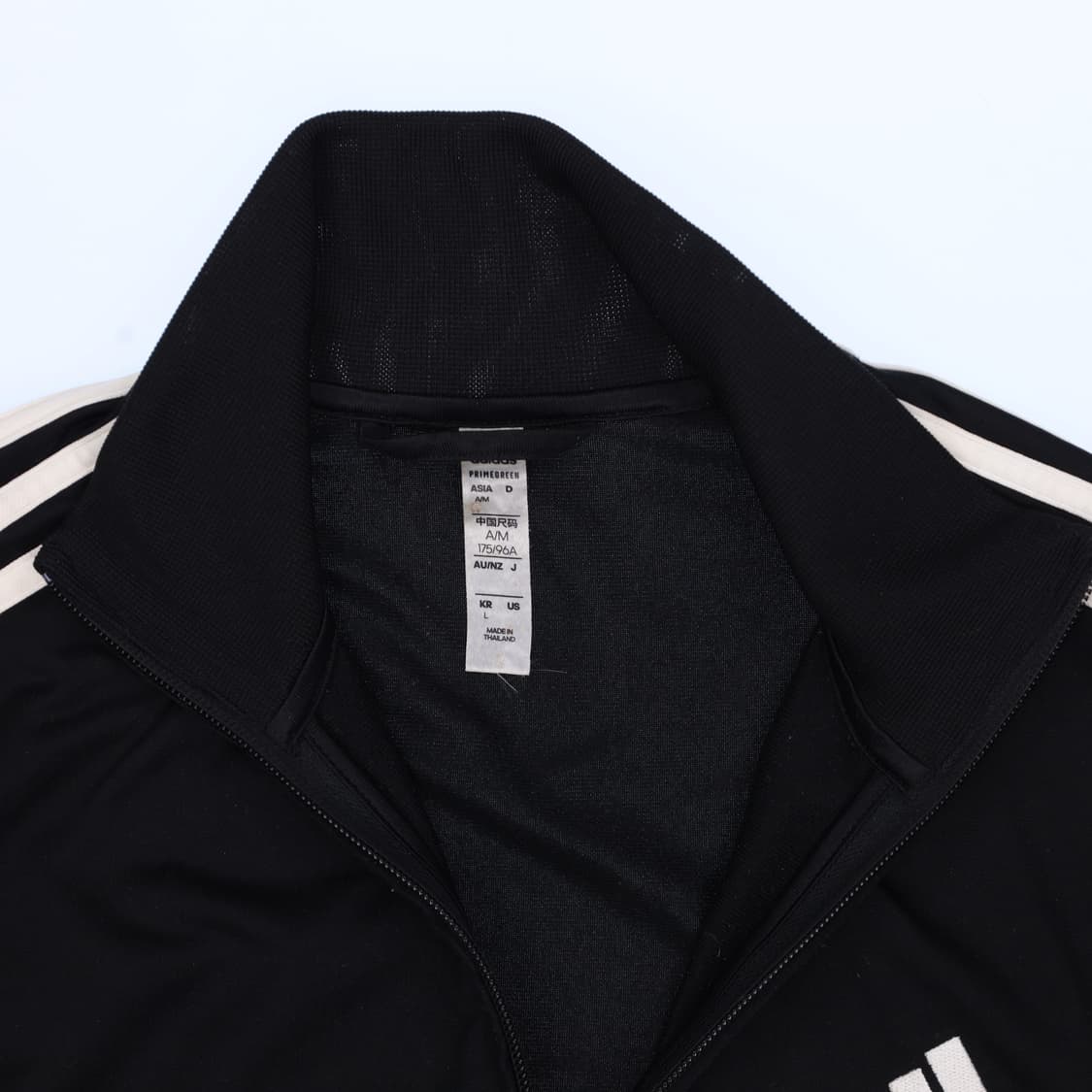 L 아디다스 검흰 트랙탑 집업 져지 N7579 상품이미지3