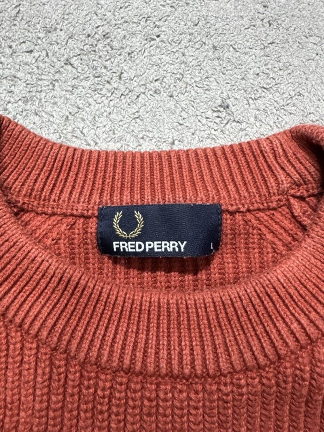 프레드페리 와플 니트 L 상품이미지3