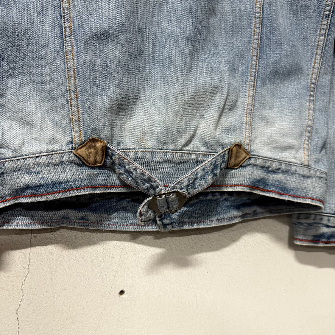 VTG 빈티지 양가죽 디테일 웨스턴 데님 트러커 자켓 상품이미지6
