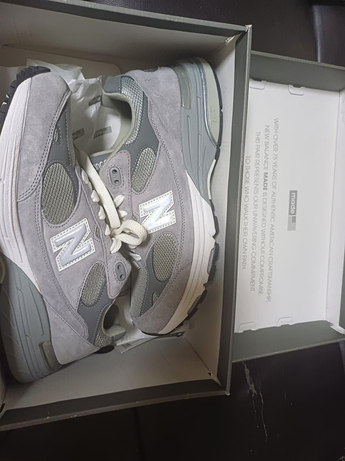 뉴발란스993 그레이 260size 발볼D 정품 상품이미지1