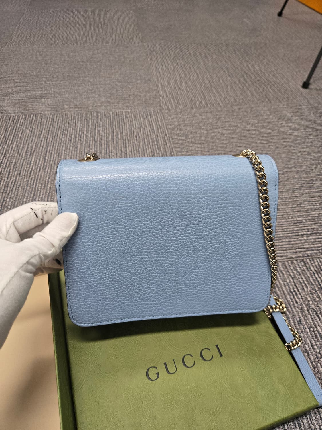 [특가][정품] 구찌 인터로킹 블루 숄더백 상품이미지2