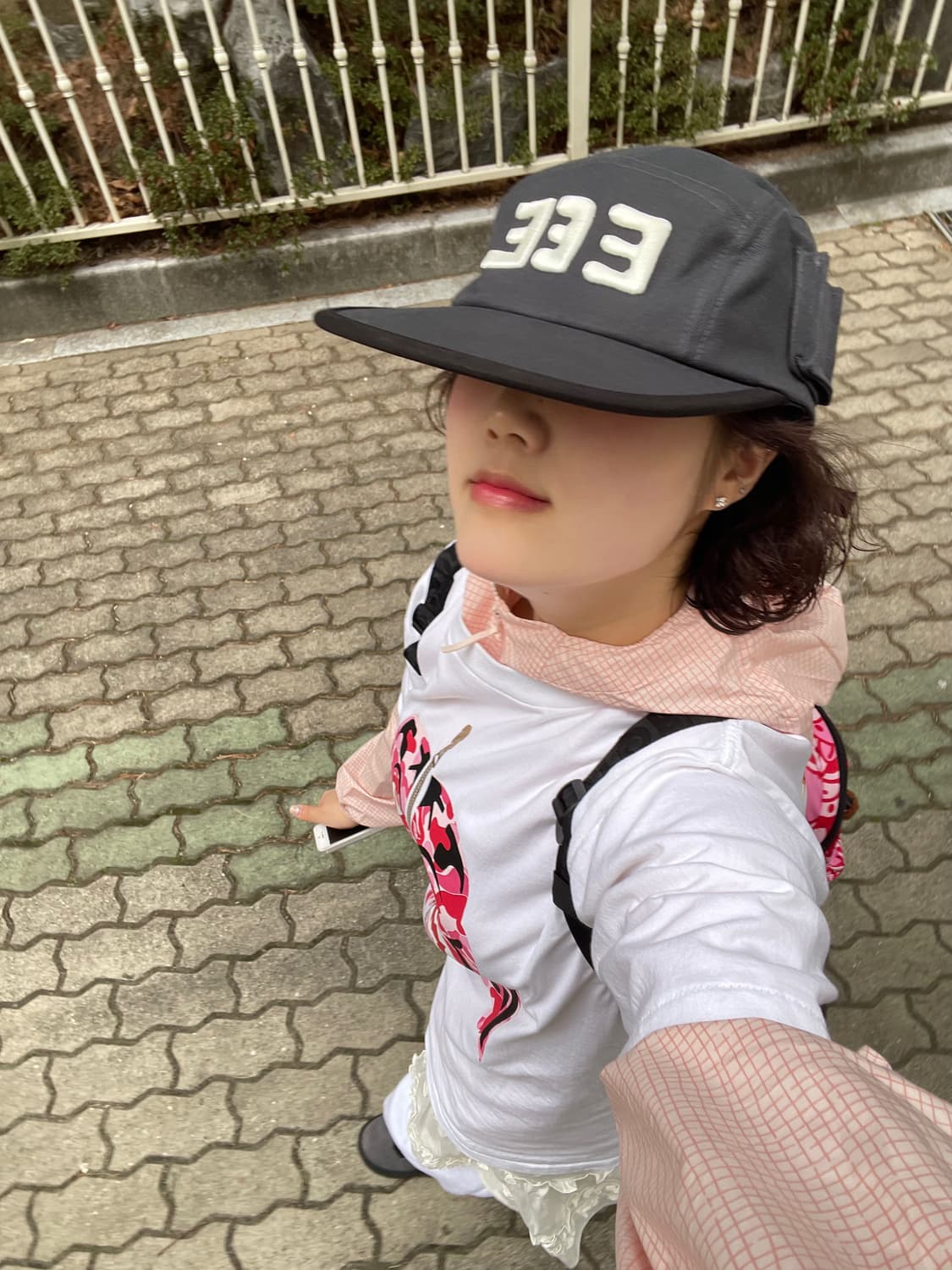 베이프 핑크 카모 샤크 반팔 상품이미지4