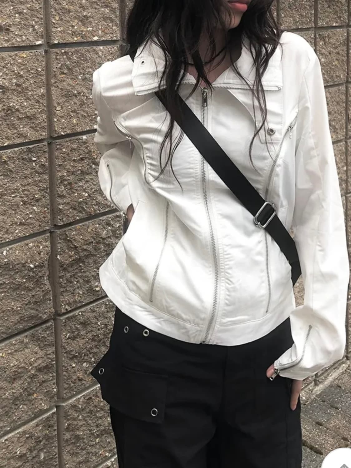 바이커 집업 자켓 상품이미지1