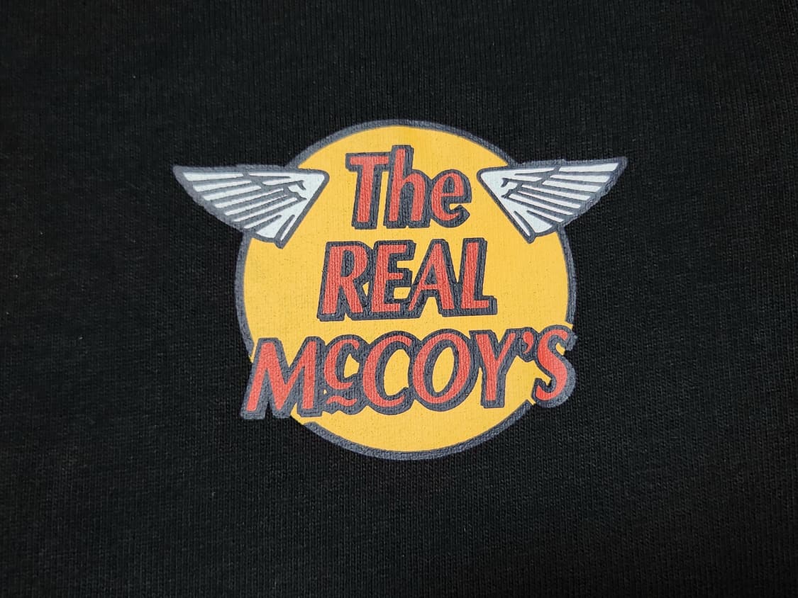 (L) 리얼맥코이 로고 롱슬리브 블랙 상품이미지3