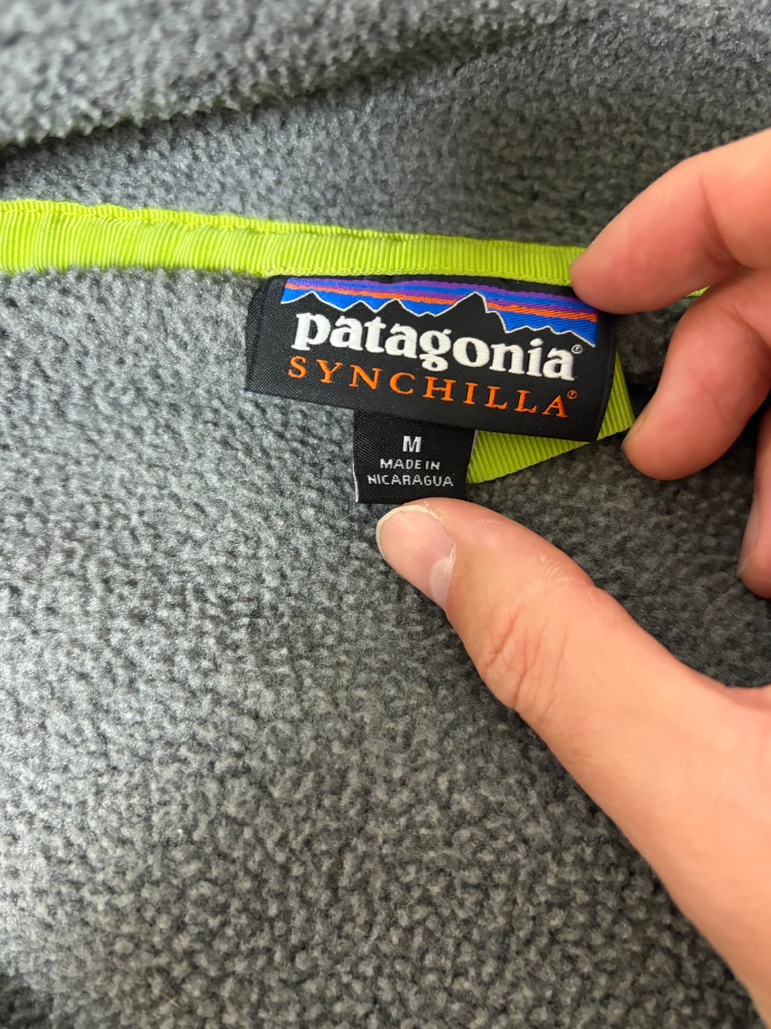 VTG Patagonia 신칠라 그레이 그린 M 사이즈 상품이미지2