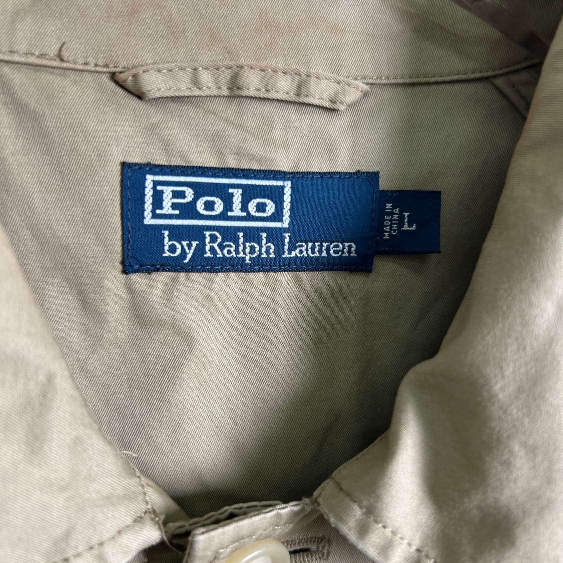 폴로 랄프로렌 베이지 발마칸 코트 L 상품이미지3