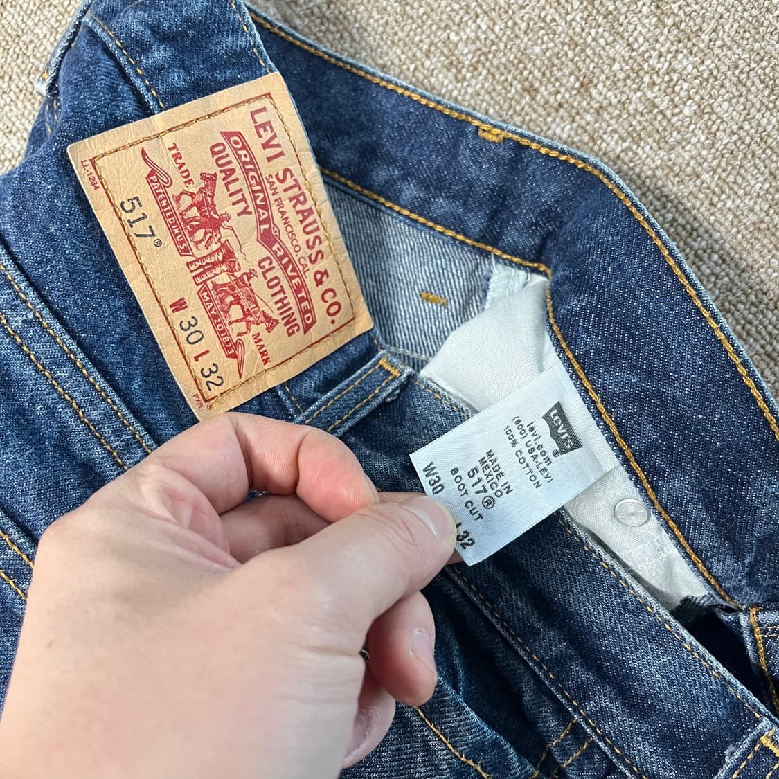 리바이스 517 x 나이트웍스 워싱 데님팬츠 상품이미지6