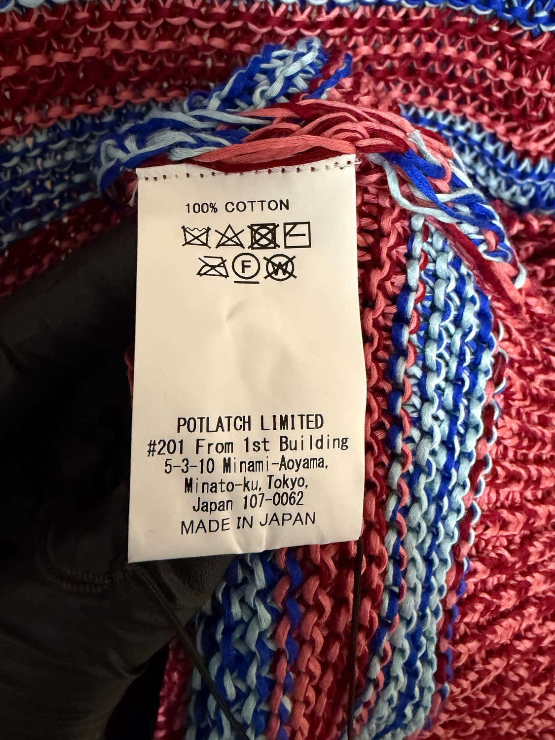 새상품)21SS 카브엠트 스트라이프 루즈 와플 믹스 니트 상품이미지5