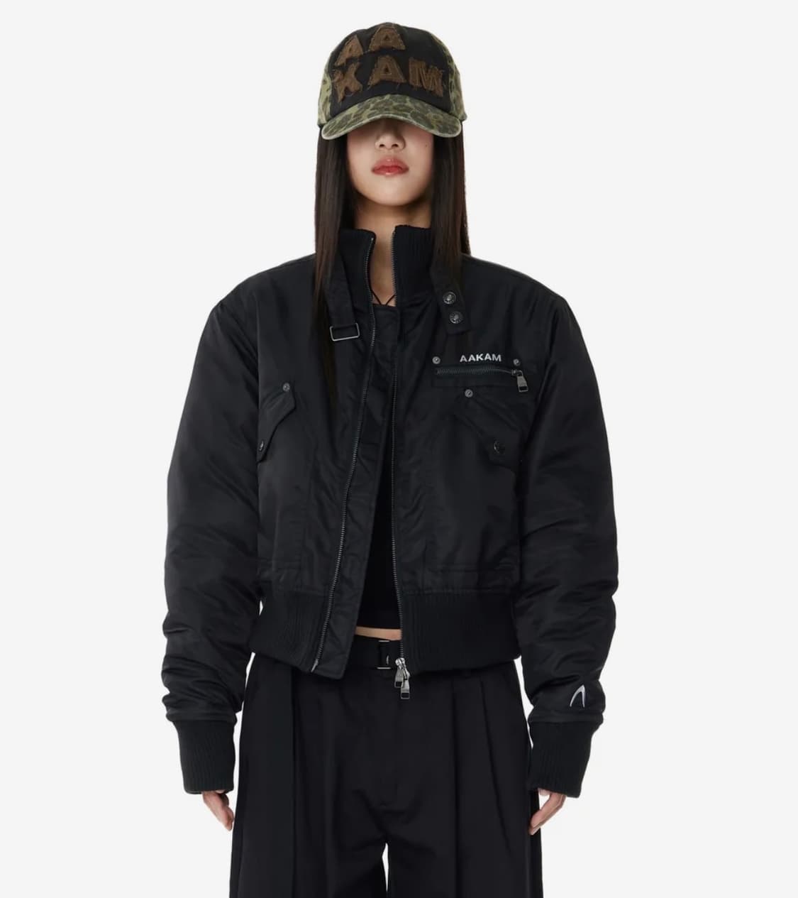 아캄 하이넥 봄버 자켓 1사이즈 상품이미지1