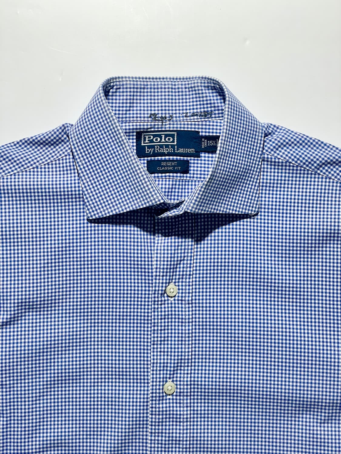 PRL Gingham Check Shirts - Blue 상품이미지3