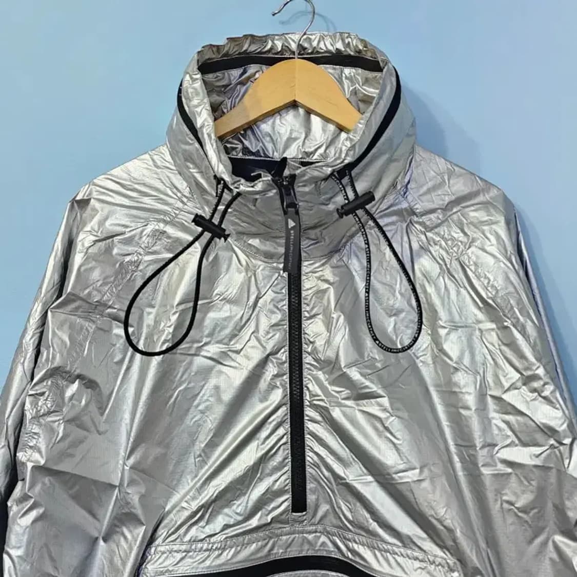 아디다스 스텔라맥카트니 실버 메탈릭 아노락 55반 상품이미지4