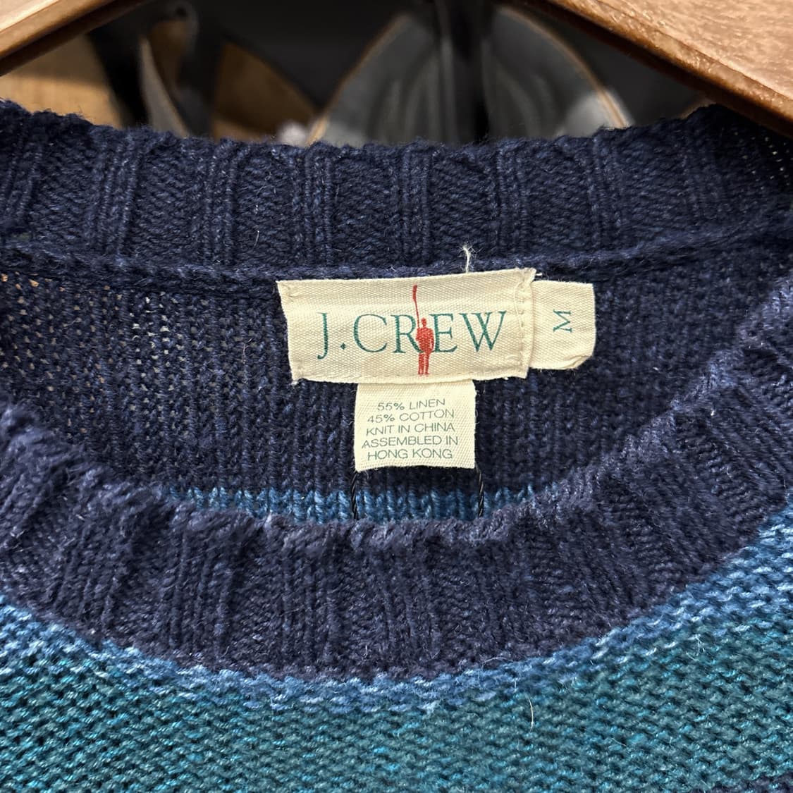 제이크루 멀티 스트라이프 플레인 코튼 니트 상품이미지7