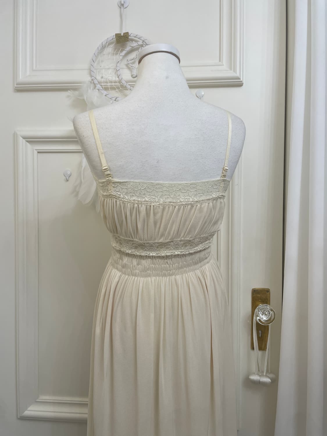 ivory lace point shirring fairy opc(size 상품이미지4