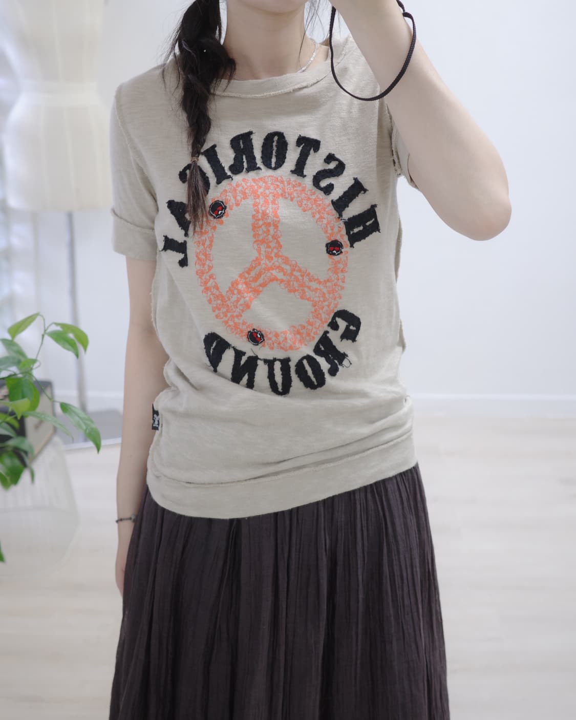 Historical ground beige tee 상품이미지2