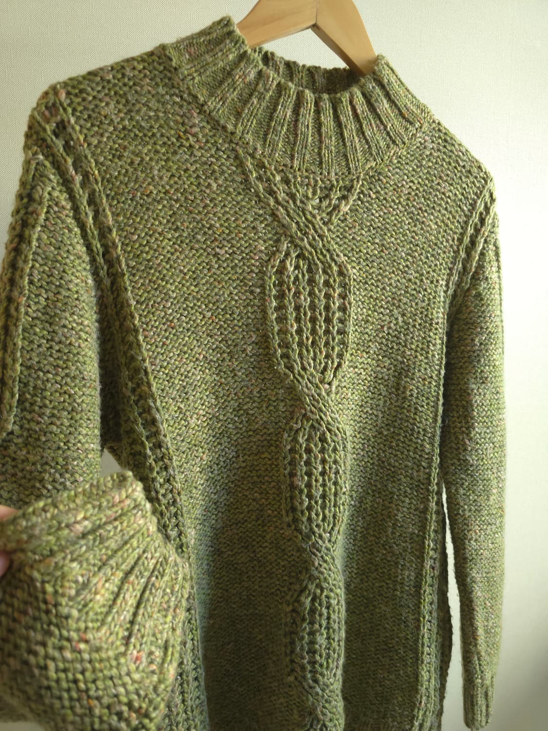 이탈리아 빈티지 울 혼방 케이블 니트  상품이미지4