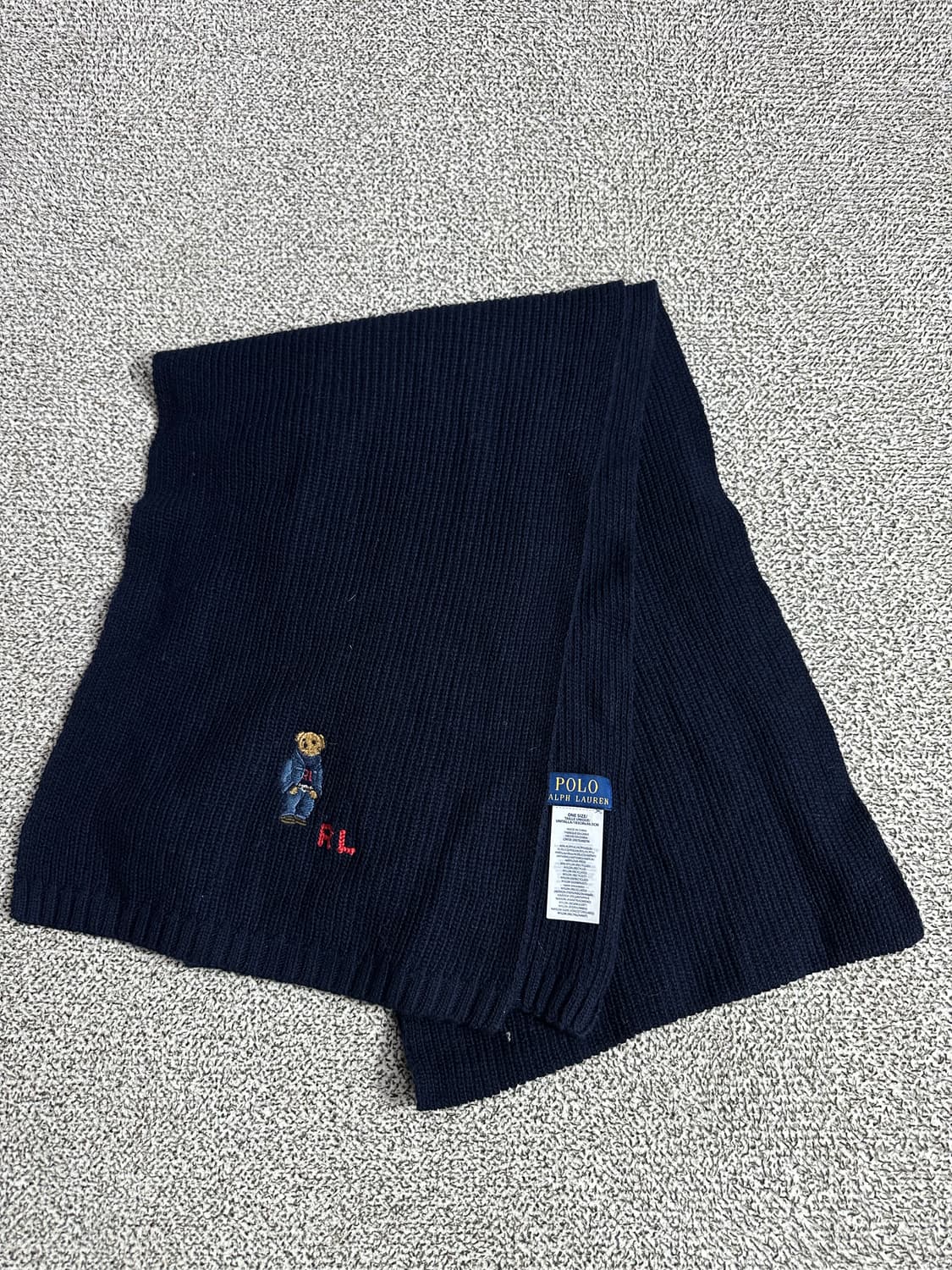 폴로베어 네이비 목도리 상품이미지1