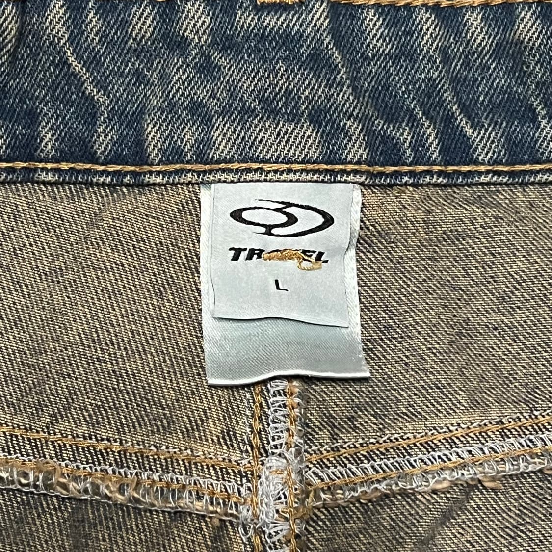 트래블 절개 워싱 데님팬츠 인디고 블루 -L- 상품이미지2