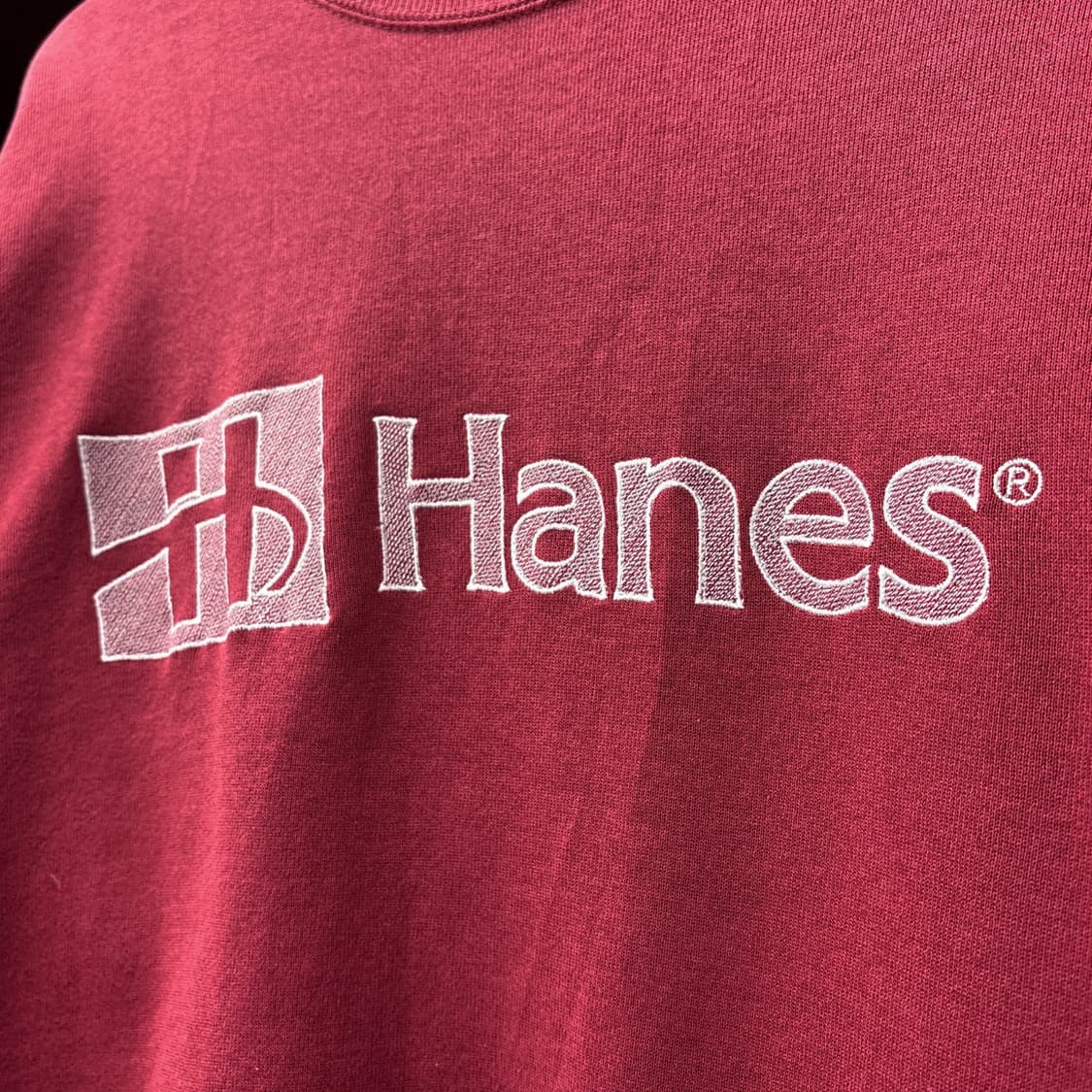 90s 헤인즈 헤비웨이트 코튼 크루넥 스웻셔츠 로고자수 N784 상품이미지5
