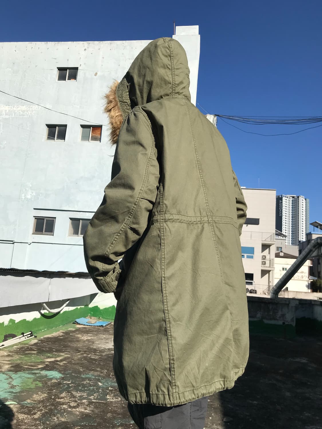 Shuca 카키 헤비 야상 상품이미지5