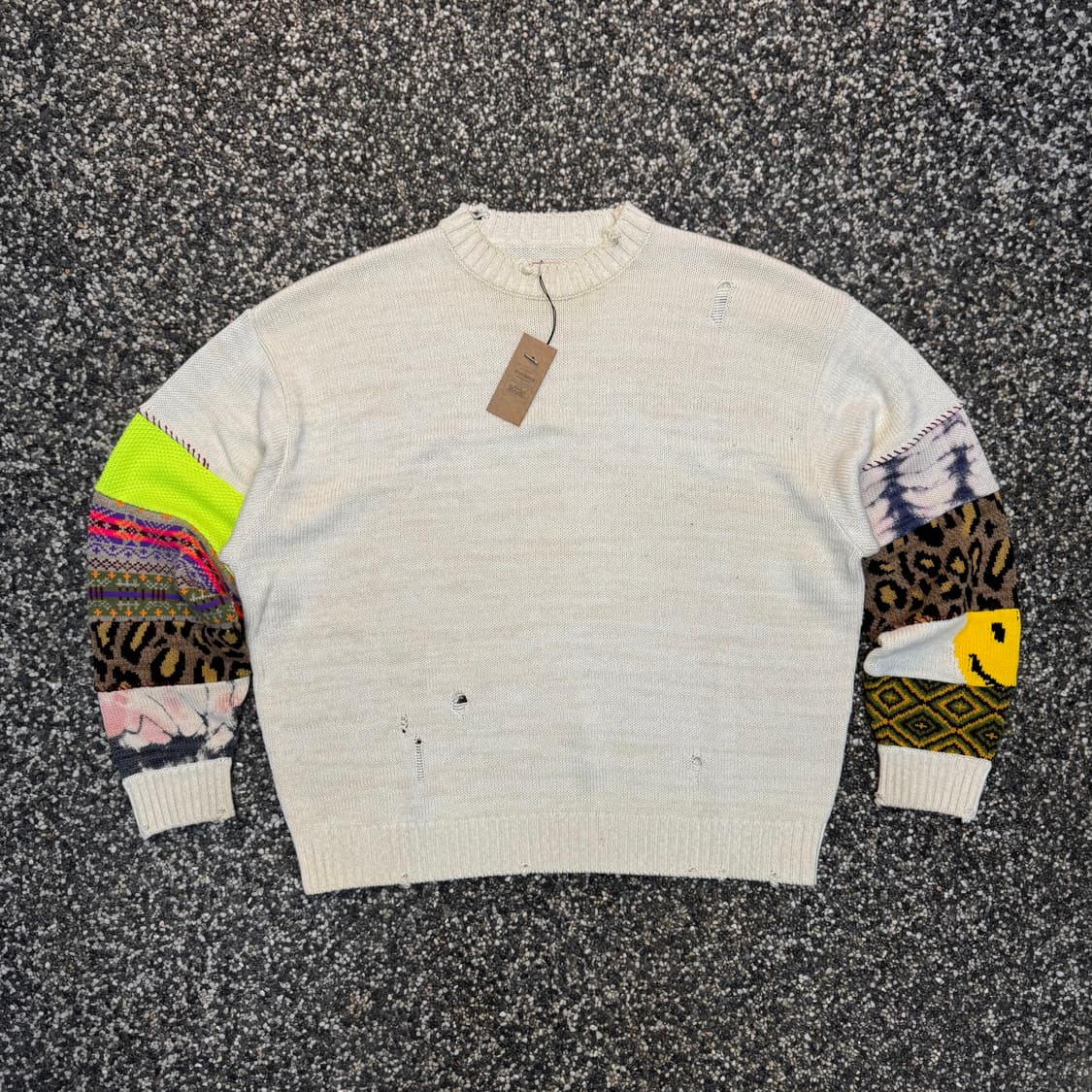 캐피탈 5G 히피 슬리브 코튼 니트 made in JAPAN (2XL)  상품이미지1