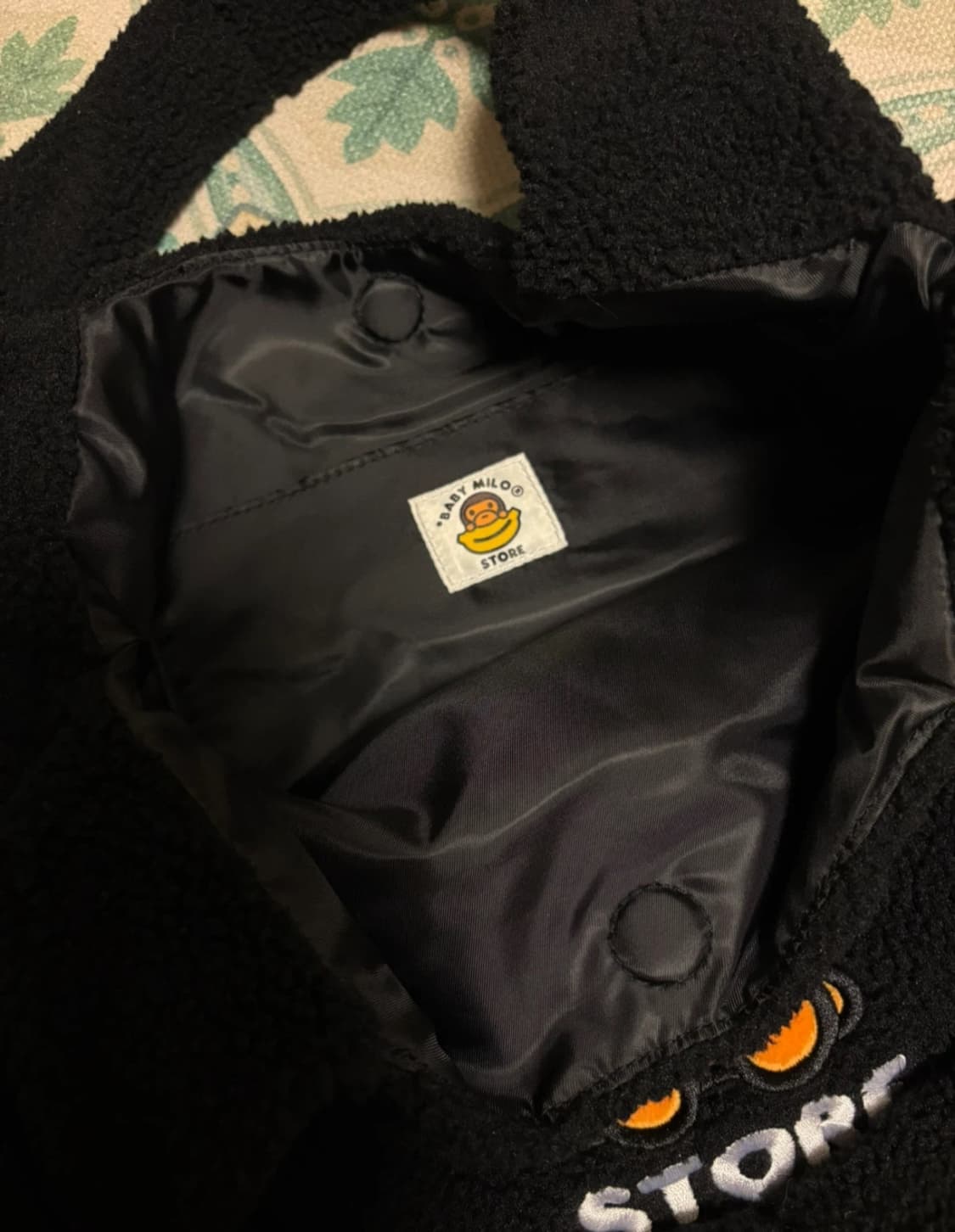 베이비 마일로 퍼 숄더백 블랙 상품이미지4