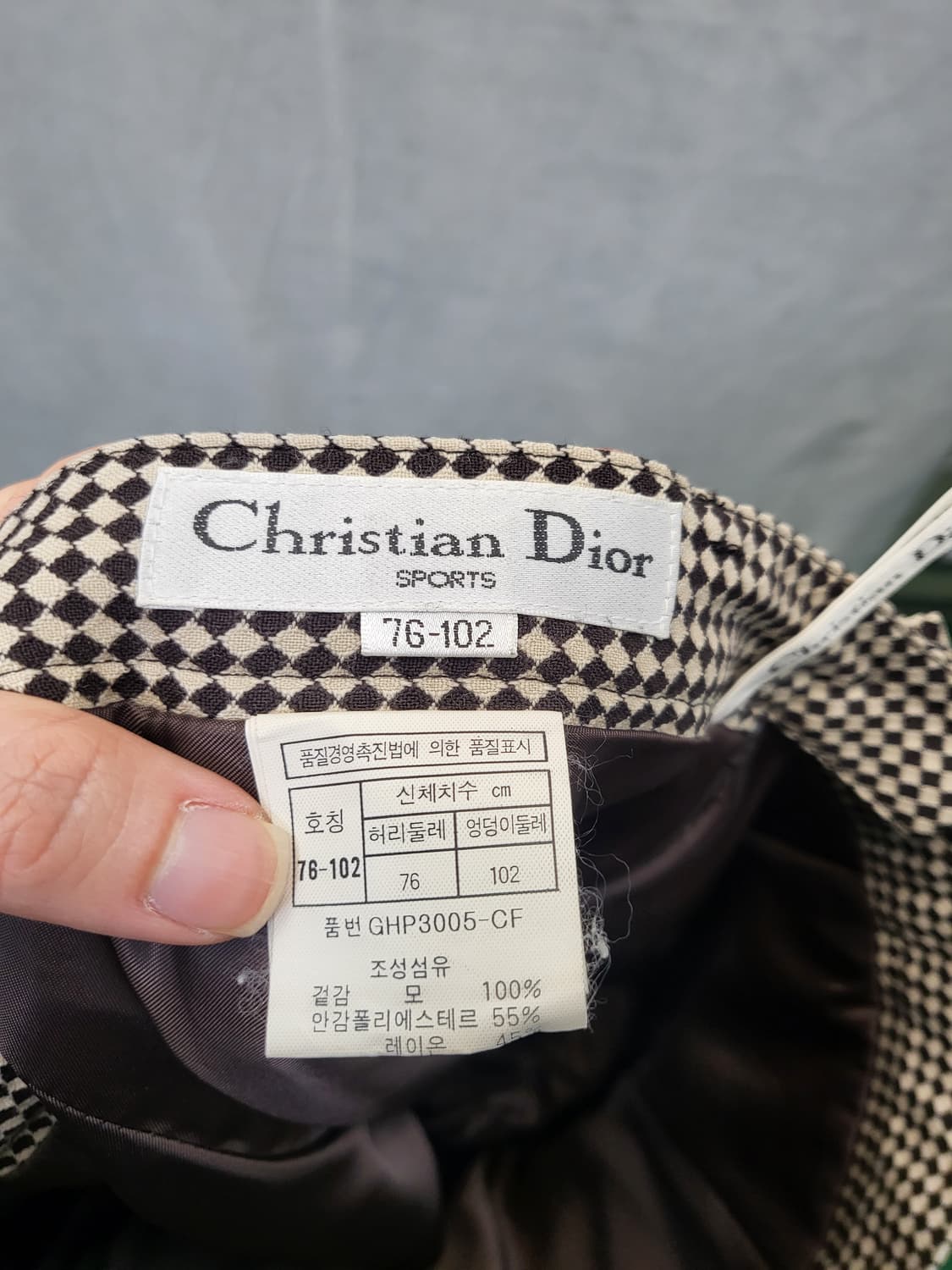 DIOR SPORTS 하운드투스 체크 반바지 상품이미지4