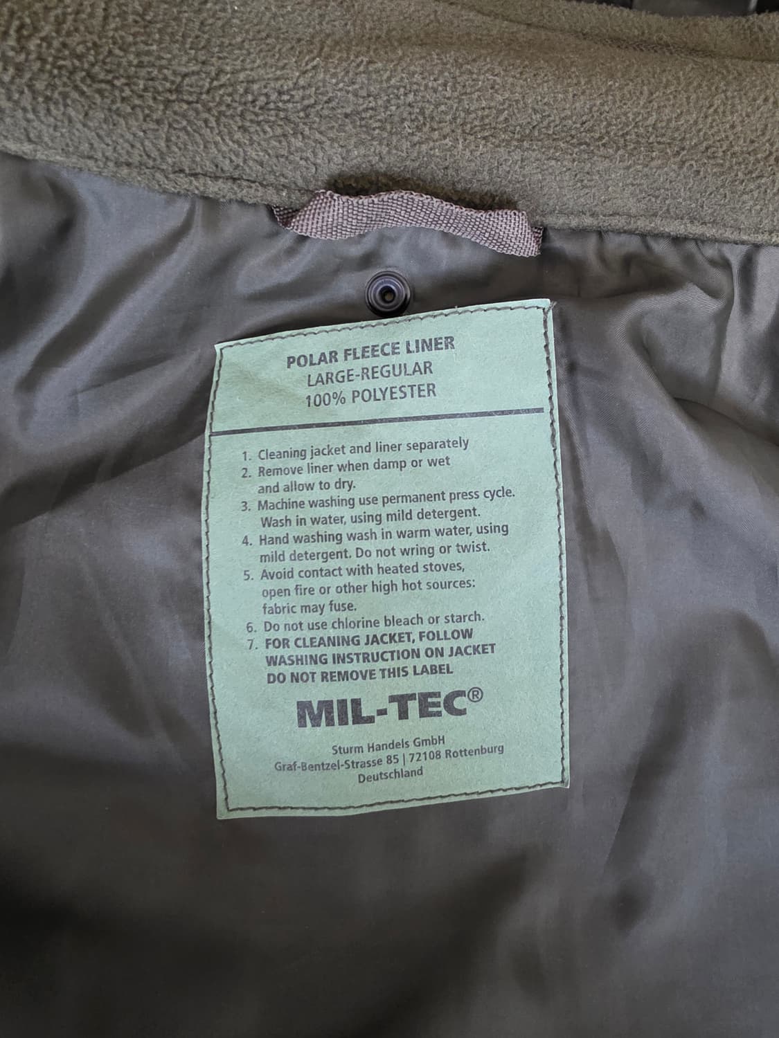 밀텍 ecwcs 판매합니다. 상품이미지4