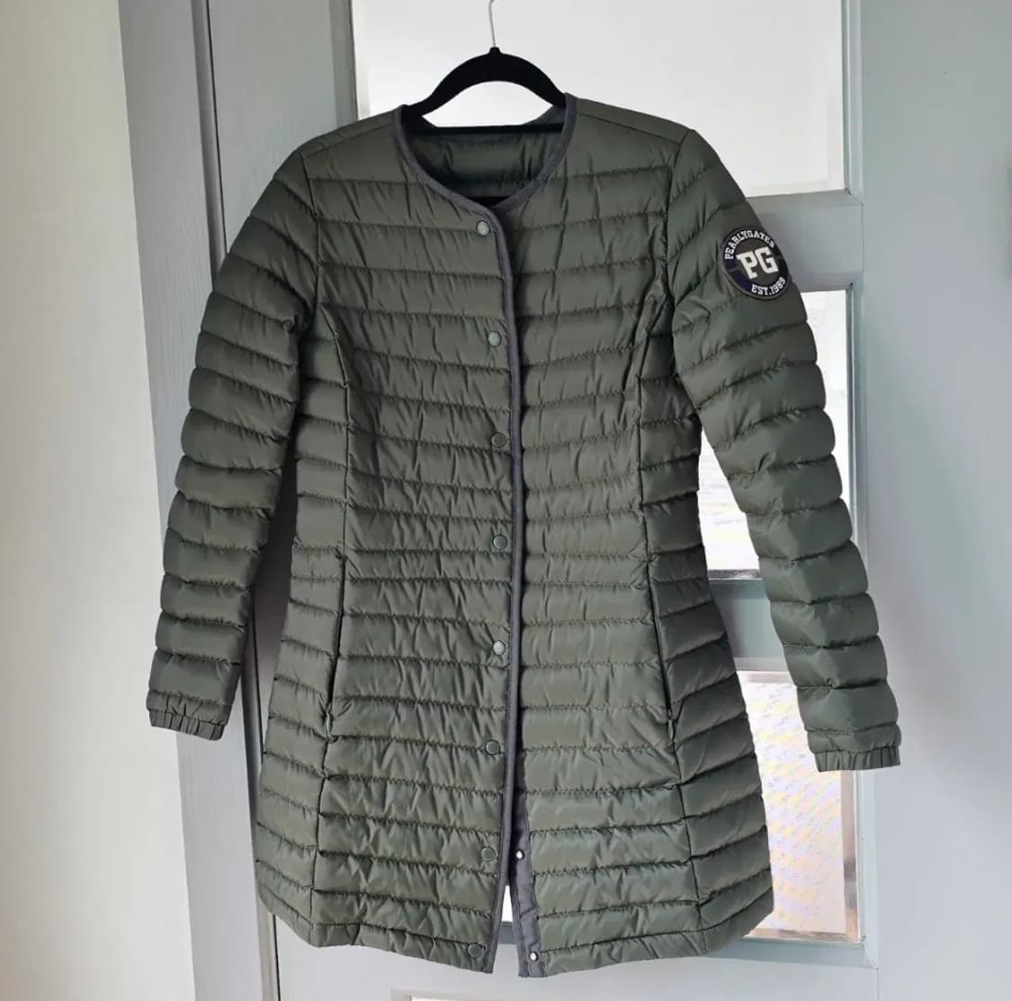 0사이즈 파리게이츠 골프 롱 경량 패딩 상품이미지1