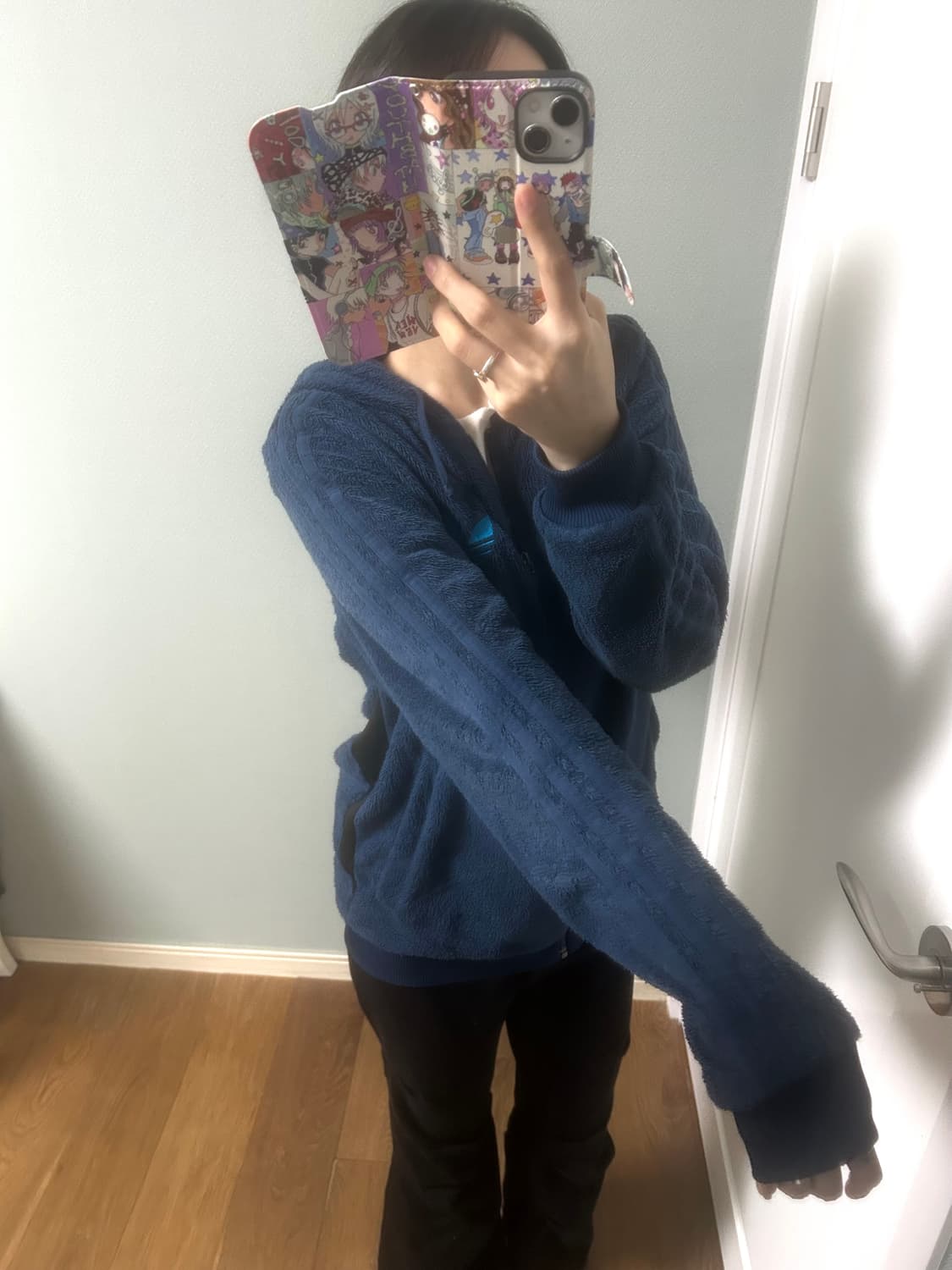 희귀매물 아디다스 후리스 후드집업 상품이미지2