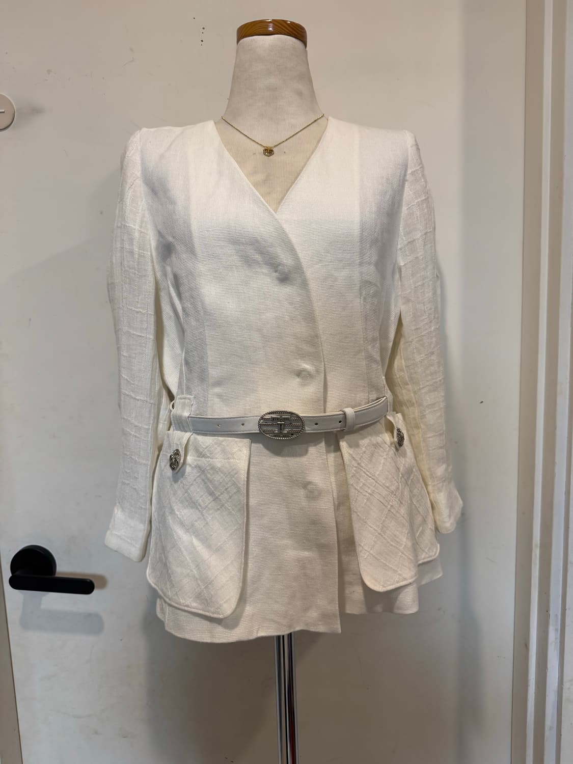 린넨 벨트 자켓 상품이미지3