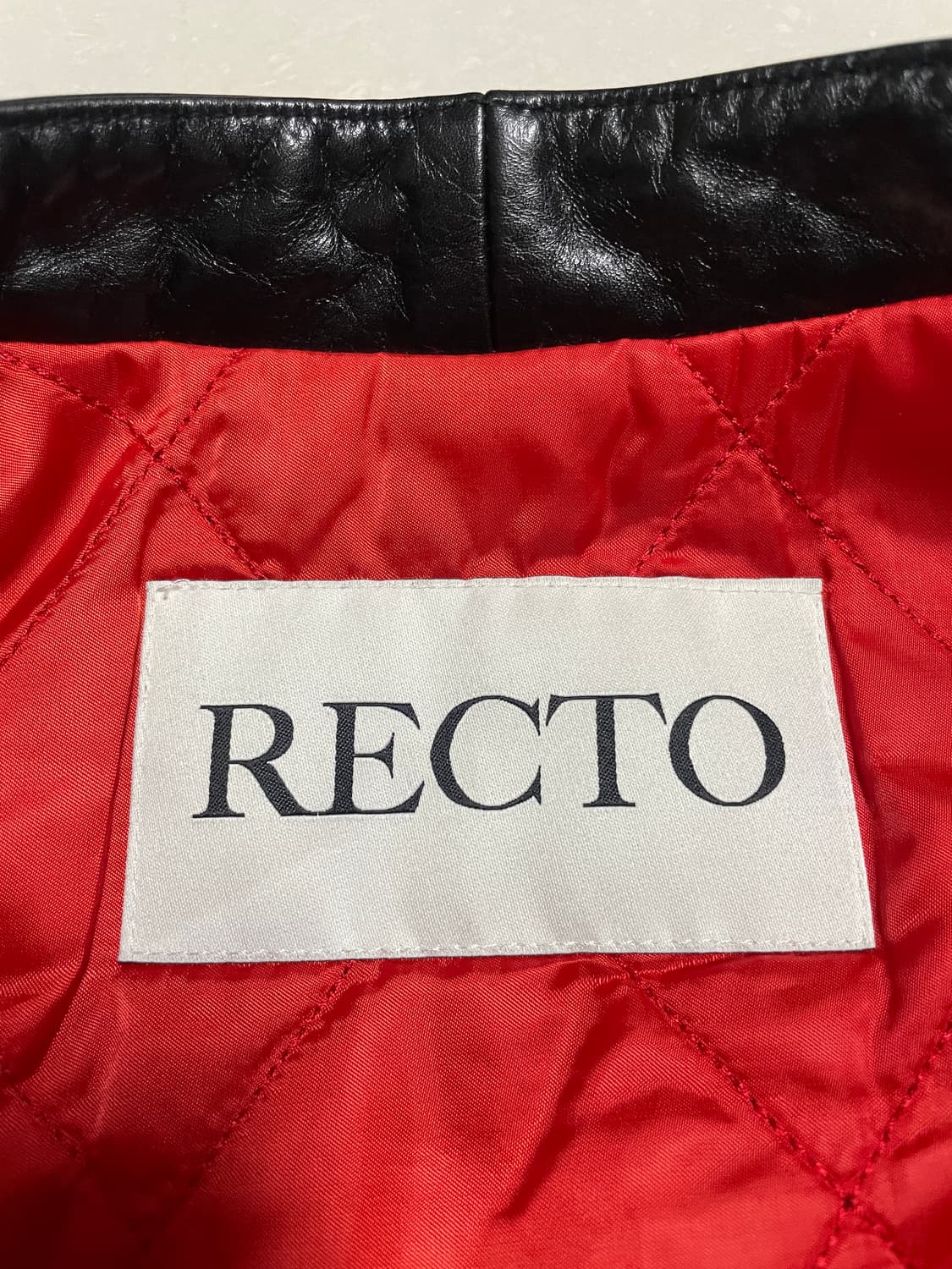 렉토 레드라이너 레더 점퍼 새상품 상품이미지10