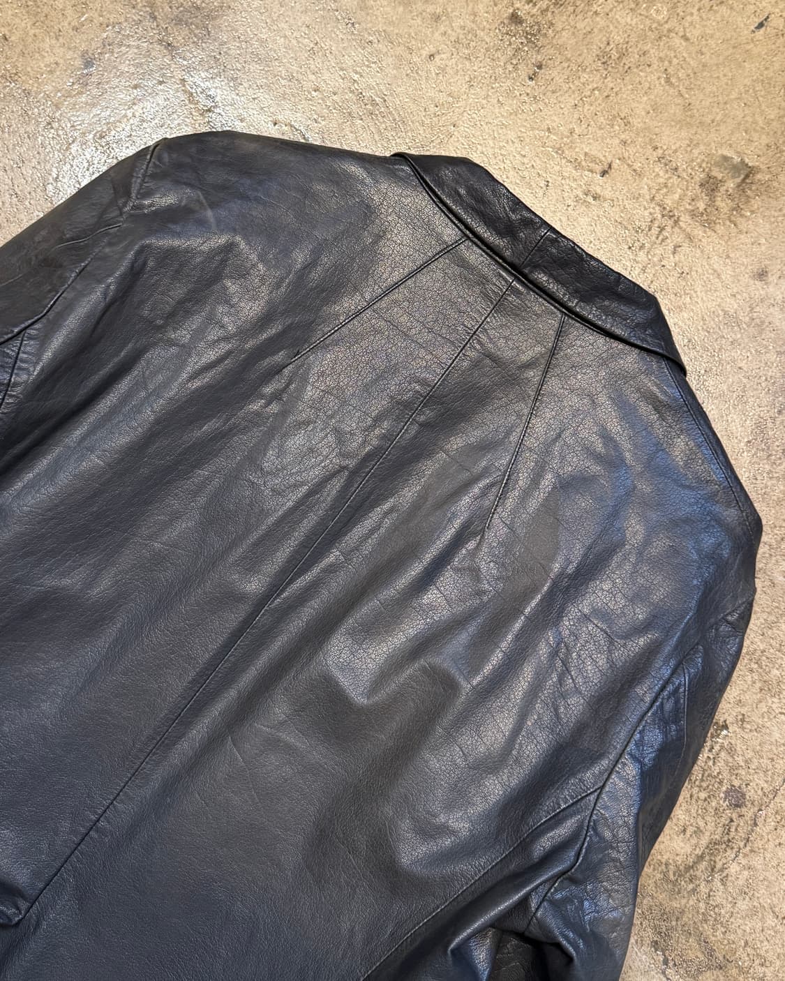 S ) Neil Barrett Faded Leather Jacket 상품이미지6