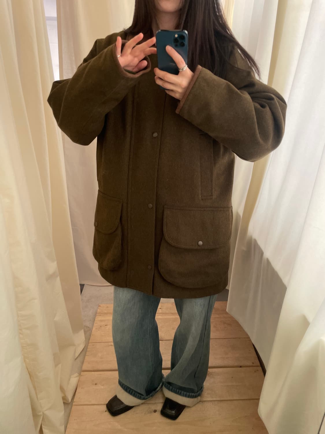 vintage Paul Stuart wool field coat 상품이미지9