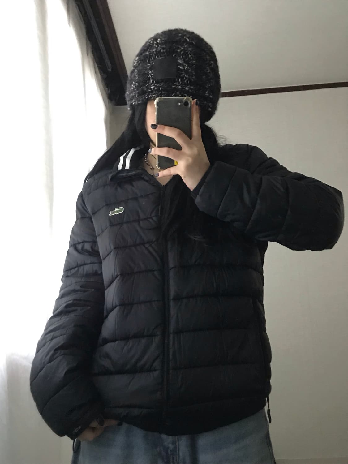 라코스테 블랙 경량패딩 상품이미지2