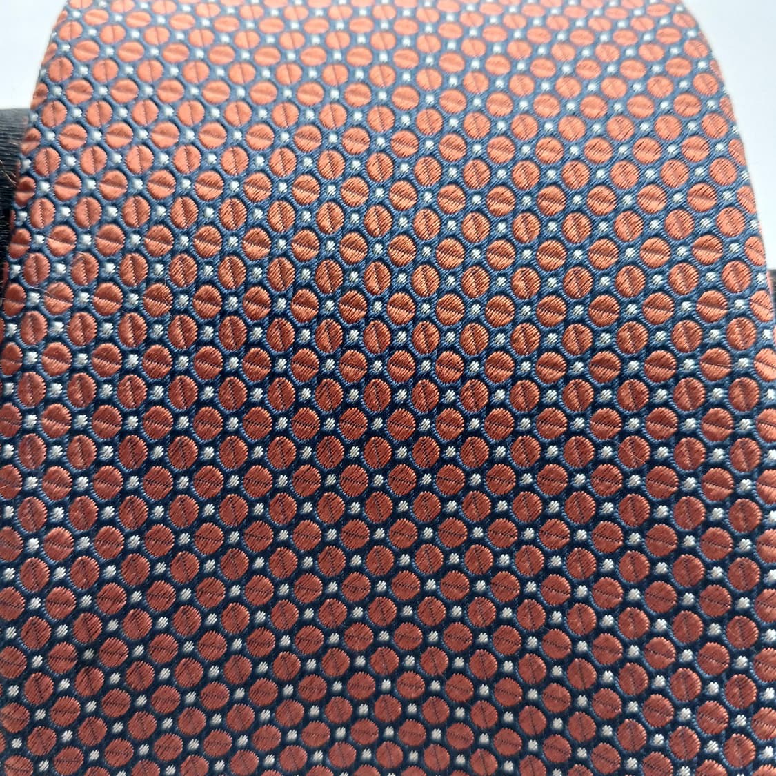 보기 실크 오렌지 자카드 넥타이 9.6cm A+등급 A18665
 상품이미지5