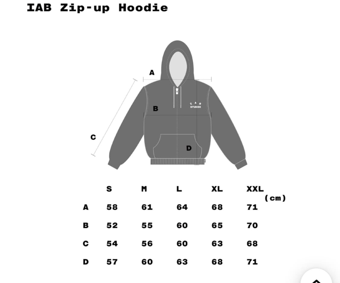 26ss 아이앱 스튜디오 후드집업 XL 새상품  상품이미지4