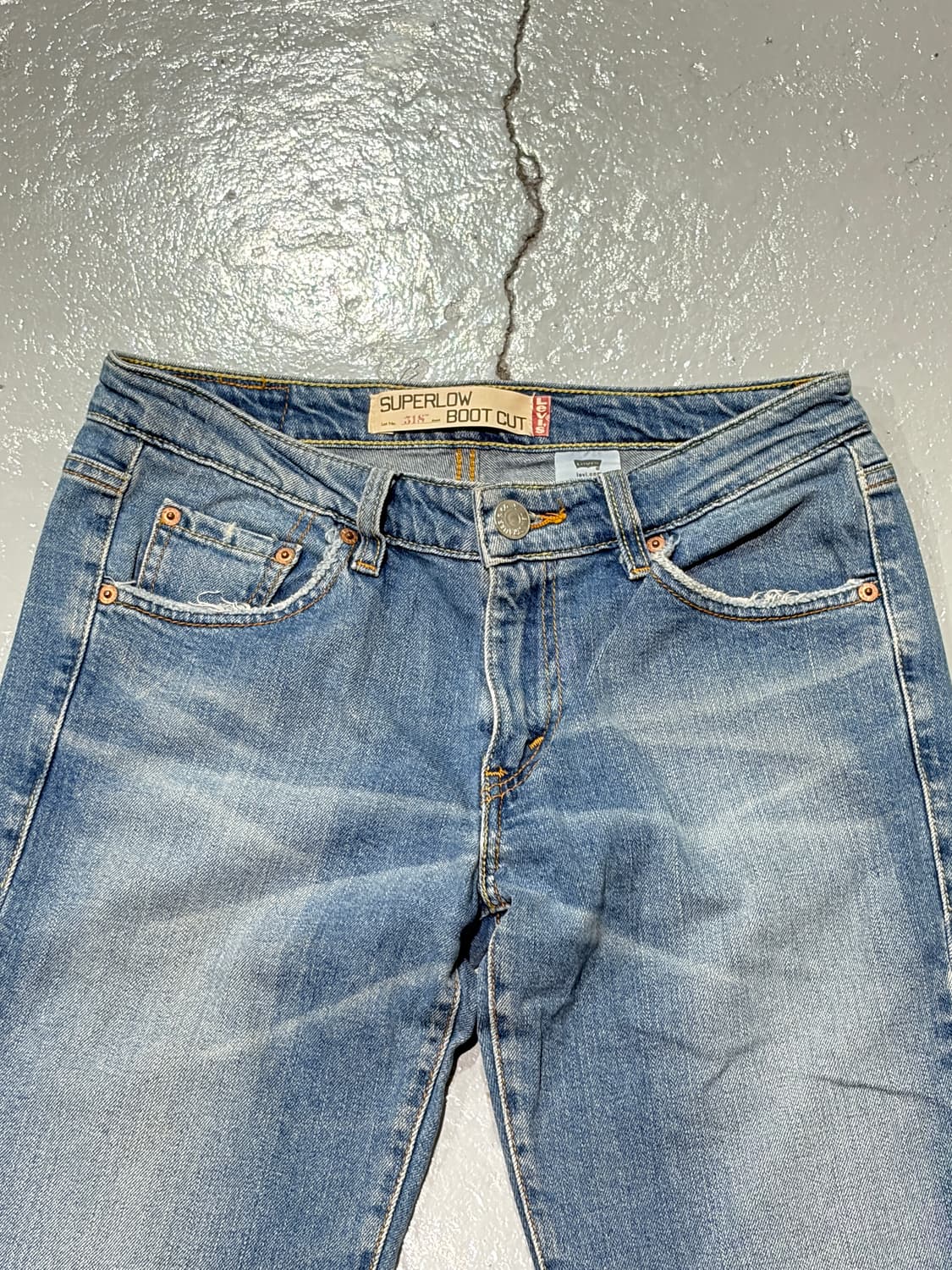 00s 리바이스(Levi's) 슈퍼로우 부츠컷 데님 팬츠 상품이미지2