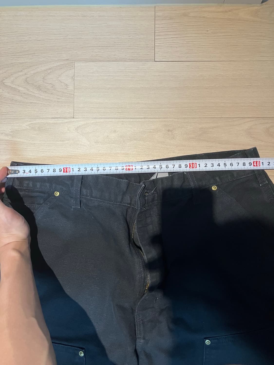 칼하트 더블니 워크팬츠 블랙  상품이미지8